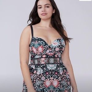 Lane Bryant Tankini Swim Top with underwire
